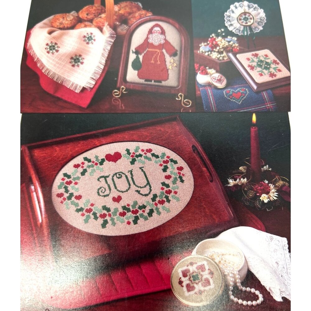 Christmas Hearts & Holly Cross Stitch Pattern Booklet